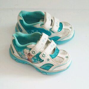 Disney's Frozen Anna & Elsa Shoes 7 Girls' Light-up Sneakers